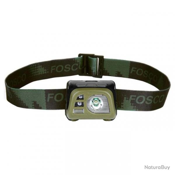 Lampe frontale Fosco Tactical Green verte