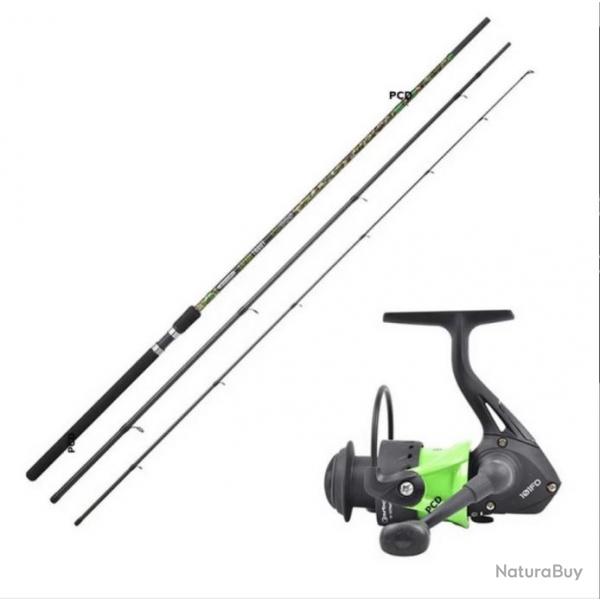 ENSEMBLE CANNE SAFARI TROUT LAKE 3M60 GARBOLINO + MOULINET SAFARI TROUT SPIN 101 FD