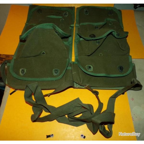 PORTES GENADES DE L'ARMEE FRANCAISE EN LOT DE 2 ,SANGLE POUR ATTACHER AUTOUR DE ,SANGLE POUR ATTACHE