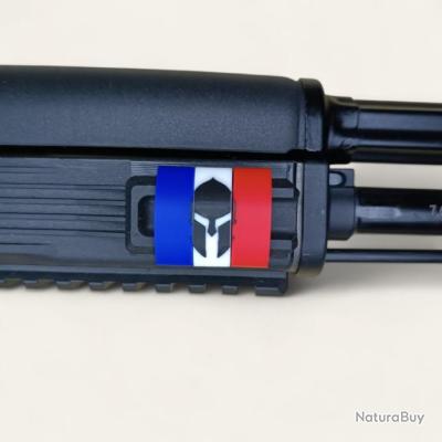 Clips Couvre-rail Picatinny Spartiate - Bleu Blanc Rouge - Fabriqué En France