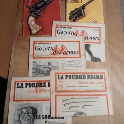 Lot de revues Poudre Noire / la  Gazette des Armes