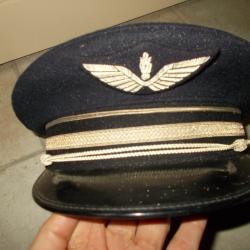 ancienne casquette militaire militaria officier gendarmerie armée de l'air aviation scécam bernay 58