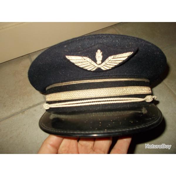 ancienne casquette militaire militaria officier gendarmerie arme de l'air aviation sccam bernay 58