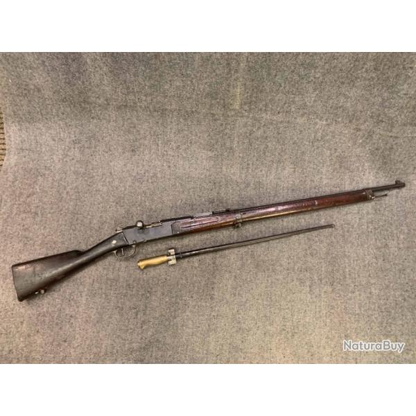 Fusil Lebel 1886 / M93 calibre 8x50 R monomatricule avec baonnette