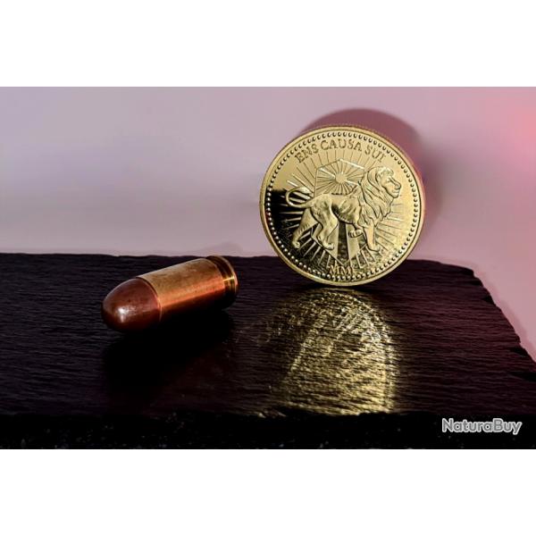 PIECE "JOHN WICK" IMMITATION OR avec 1 BALLE DE 45 ACP NEUTRA PRODUIT NEUF collector john wick!.