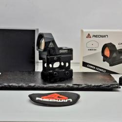 RED DOT REDWIN OPTIC MONTAGE PICATINNY AVEC RAIL HAUT & BAS ARME OU AIRSOFT+ACCESSOIRES+PILE /NEUFS!