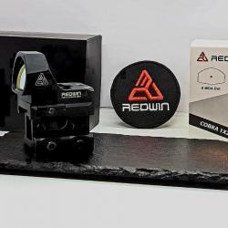 RED DOT REDWIN OPTIC MONTAGE PICATINNY AVEC RAIL HAUT & BAS ARME OU AIRSOFT+ACCESSOIRES+PILE /NEUF.