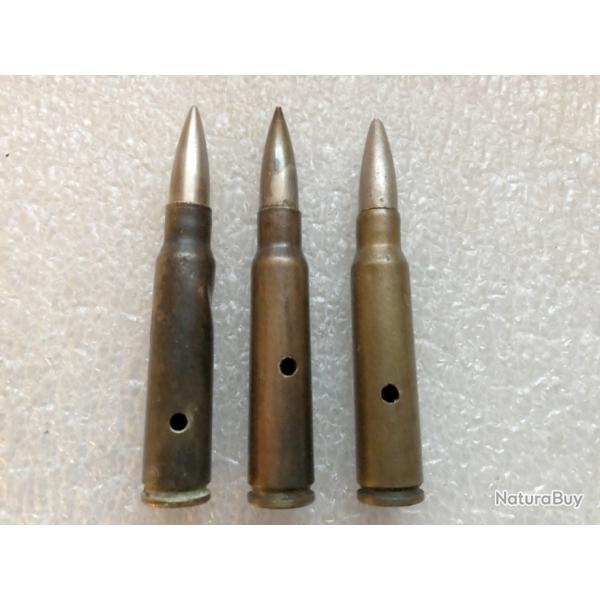 Lot de 3 cartouche 7.5 mm de MAS 36 deuxime guerre (M 4.EE.AN)