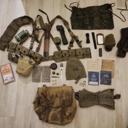 Lot tenue de saut parachutiste U.S WW2 quasi complète.