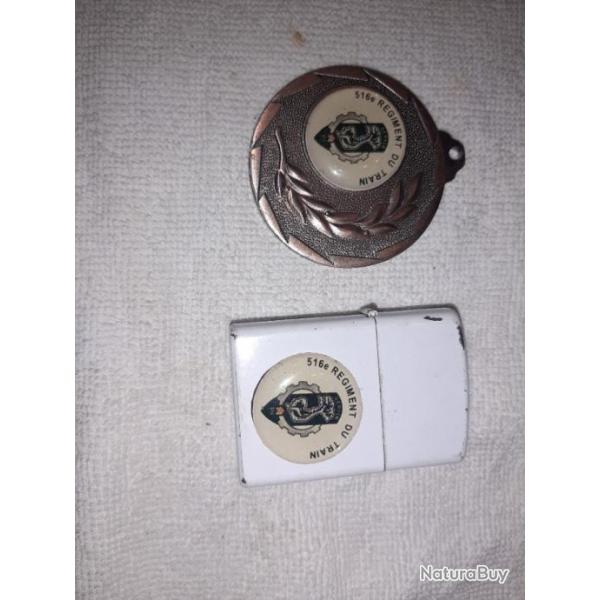 Lot objets 516ime Rgiment du Train