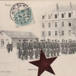 CPA - Militaire - Scène de Caserne - Inspection de la Garde  N°316