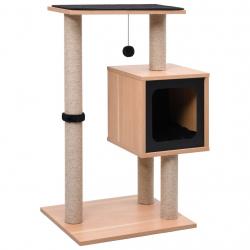 Arbre à chat meuble tour grimper jouet grattage grattoir escalade plateforme avec tapis à gratter e