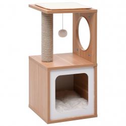 Arbre à chat meuble tour grimper jouet grattage grattoir escalade plateforme avec tapis à gratter e