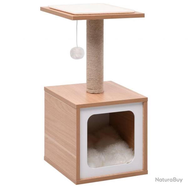 Arbre à chat meuble tour grimper jouet grattage grattoir escalade plateforme avec tapis à gratter e