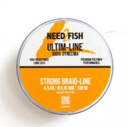 Tresse needtofish ultim-line strong braid-line 0,16mm/130m bleue