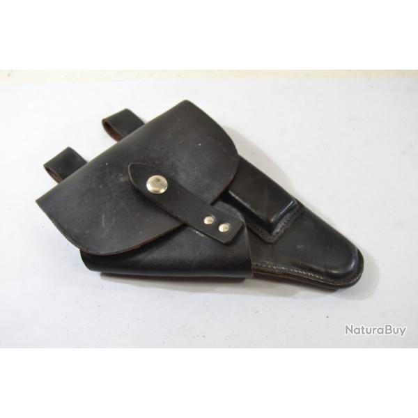 Etui / holster cuir pour pistolet FN 1910/22 10 22. Police Belge, System ROGOS dpos. Belgique