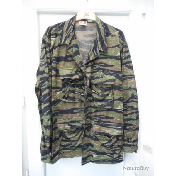 Veste de treillis camouflage Tiger Stripes