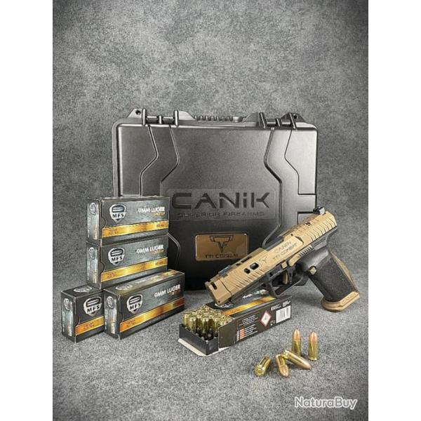 OFFRE SPECIALE - pistolet canik tti combat taran tactical inovation + 250 cartouches mfs - cal. 9x19