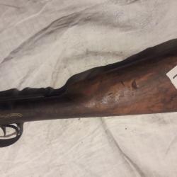 vieille crose fusil chasse devisme paris avec platines , bascule et pontet n° 10