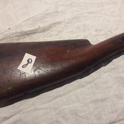 ancienne  crosse anglaise  pour fusil de chasse  n°8