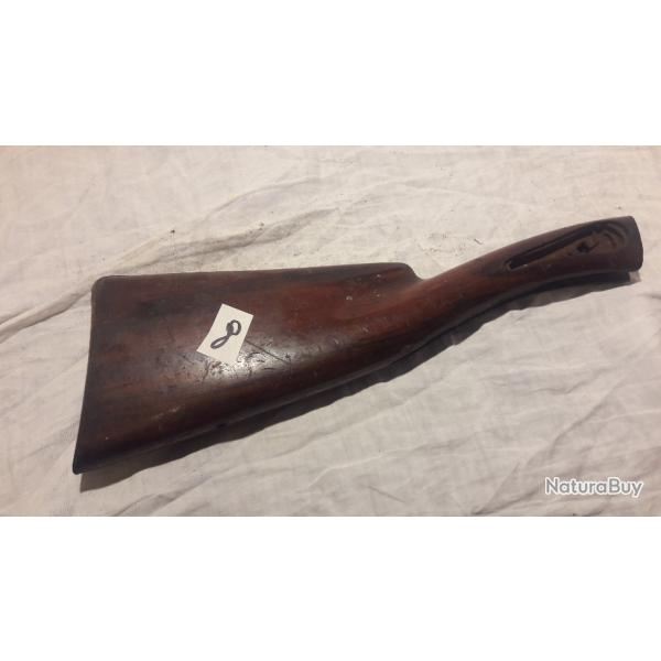 ancienne  crosse anglaise  pour fusil de chasse  n8