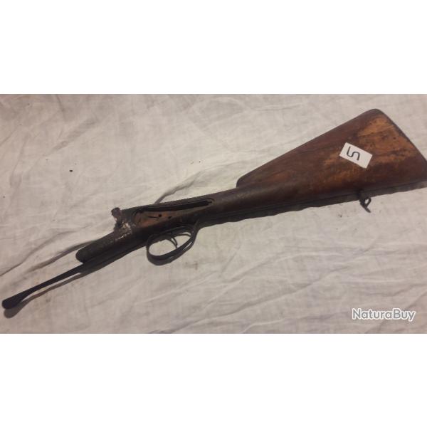 vielle crosse pour fusil de chasse ancien n5