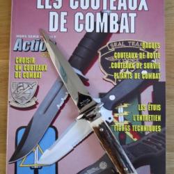 *COUTEAU DE BOTTE À DOUBLE TRANCHANT / MANCHE EN CERF "KERSHAW 4470" 1985 *