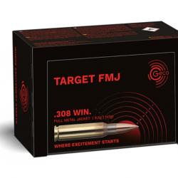 BALLES GECO TARGET FMJ BLINDEE 146GR , CALIBRE: 308w.