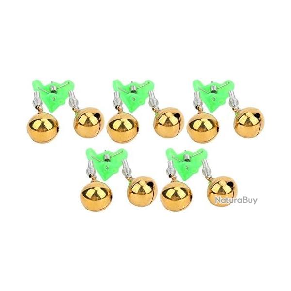 Grelots de pche pour la pche a la carpe ou la pche aux vifs ou surfcasting lot de 5