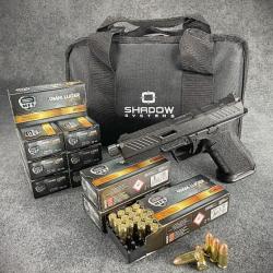 OFFRE SPECIALE - pistolet shadow system dr920 elite noir canon noir fileté + 500 cartouches mfs 9x19