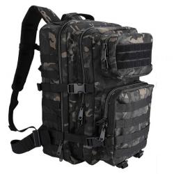 Sac à Dos 45L Tactique Militaire Grand Volume Imperméable Chasse Pêche Randonnée Alpinisme Camping