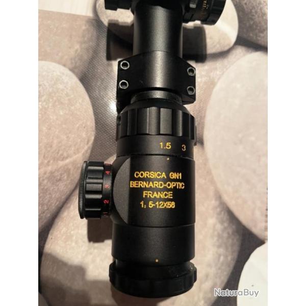 Lunette chasse 1,5-12x56 Bernard Optic Gen 1