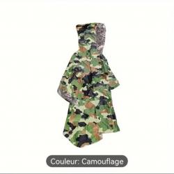 Poncho urgence thermique couleur  camouflage