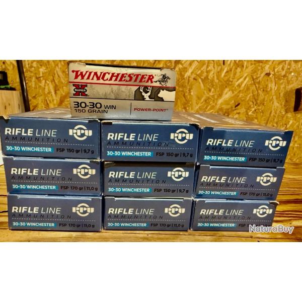 Munitions 30-30 WINCHESTER