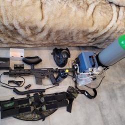 Pack paintball avec pompe pcp et bouteille 15L