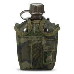 Gourde Militaire Americaine Inox 1,2l Nylon  Camping Bouilloire de Survie Camping Camouflage