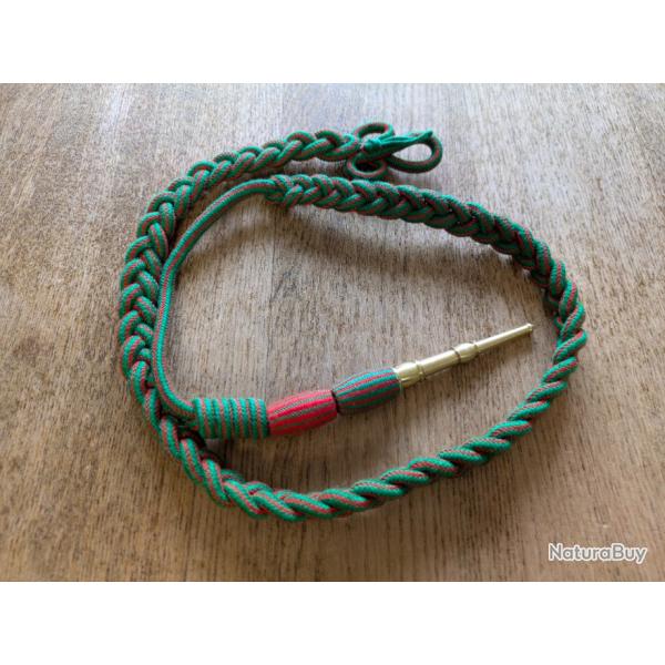 Fourragre franaise Croix de Guerre 1914-1918 - Vert et Rouge avec embout en laiton   vendre : Mag