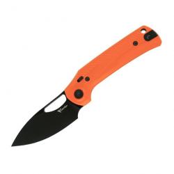 Couteau Pliant Reate PL-XE Orange Lame Drop Point Acier Nitro-V Manche G-10 Pivot Lock PL-XE REA174