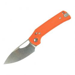 Couteau Pliant Reate PL-XE Orange Lame Drop Point Acier Nitro-V Manche G-10 Pivot Lock PL-XE REA173