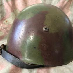 Italian M33 3-tone sawdust camo helmet