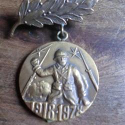 médaille aux  anciens combattants