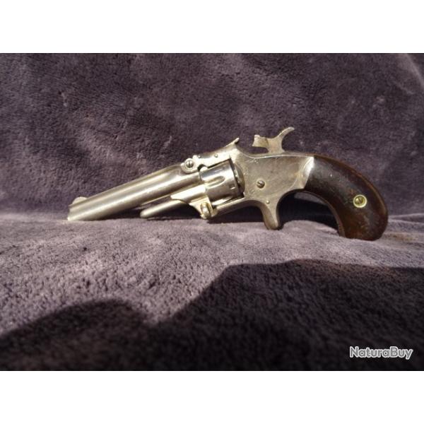 Revolver Smith et Wesson n1 3me issue, 7 coups, calibre 22.