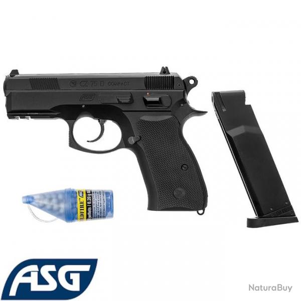 Pistolet  gaz CZ 75D Compact - Rplique airsoft semi-automatique