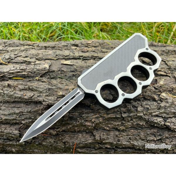 COUTEAU DE TRANCHEE OTF LAME 10CM FULL ACIER