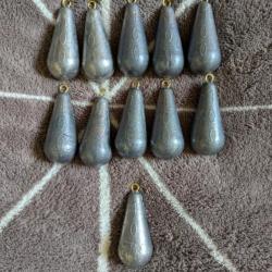 Lots 11 plombs poire 100 grammes
