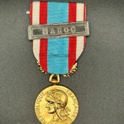 (09.001) Médaille commémorative des opé. de sécurité et de maintien de l'ordre - Agrafe "Maroc"