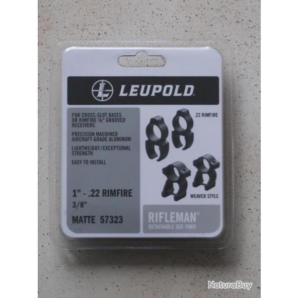 Leupold Montage 1 pouce rail 11mm REF 26/2025