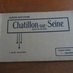 Carnets cartes postales Chatillon/Seine 1920