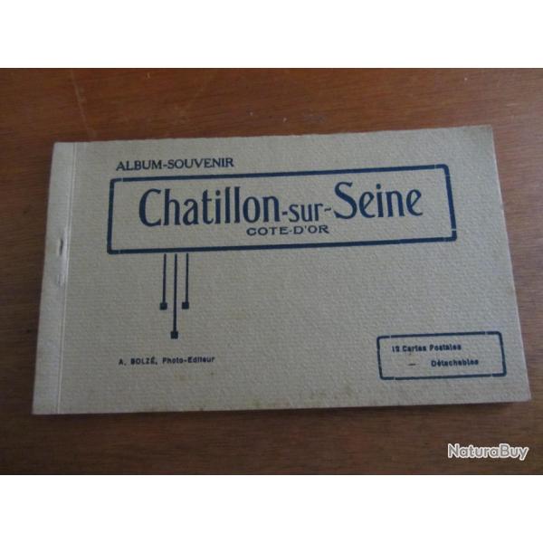 Carnets cartes postales Chatillon/Seine 1920