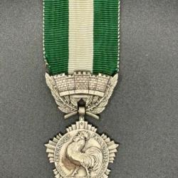 (14.001) Médaille d'honneur départementale et communale - Echelon Argent